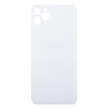 Задняя крышка для Apple iPhone 11 Pro Max (стекло, широкий вырез под камеру) (белая)
