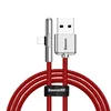 Дата-кабель Baseus Iridescent USB-Lightning (плетеный шнур / 2.4 A) 1 м, красный