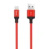 Дата-кабель Hoco X14 USB-MicroUSB, 1 м, красный