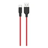 Дата-кабель Hoco X21 Plus USB-Type-C (высокопрочный / силикон) 2 м, красный с черным