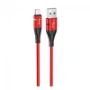 Дата-кабель Hoco U93 USB-Lightning, 1.2 м, красный
