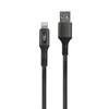 Дата-кабель Hoco U79 USB-Lightning, 1.2 м, черный