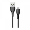 Дата-кабель Borofone BX51 USB-MicroUSB (2.4 А) 1 м, черный