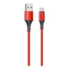 Дата-кабель Borofone BX54 USB-MicroUSB, 1 м, красный