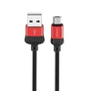 Дата-кабель Borofone BX28 USB-MicroUSB (3 А) 1 м, красный