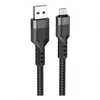 Дата-кабель Hoco U110 USB-MicroUSB, 1.2 м, черный