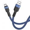 Дата-кабель Hoco U110 USB-Type-C, 1.2 м, синий