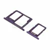 Держатель сим карты (SIM) + карты памяти (MicroSD) для Samsung A600 Galaxy A6 (2018) A605 Galaxy A6+ (2018) фиолетовый