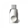 OTG-адаптер Hoco UA9 USB-Type-C, серебро