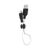 Дата-кабель Hoco X21 Plus USB-MicroUSB (высокопрочный / силикон) (2.4 A) 0.25 м, белый с черным