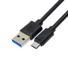 Дата-кабель USB-MicroUSB, 3.0 м, черный