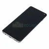 Дисплей для Samsung G973 Galaxy S10 (в сборе с тачскрином) в рамке, черный, AAA