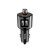 Автомобильное зарядное устройство (АЗУ) Hoco E19 (2 USB / FM-трансмиттер / Bluetooth) 2.4 А, серый