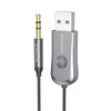 Аудио-переходник (адаптер) Borofone BC44 3.5 мм-USB с функцией Bluetooth, черный