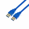 USB 3.0-удлинитель (папа-папа) синий, Длина: 0.5 м