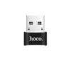 Переходник (адаптер) Hoco UA6 Type-C-USB, черный