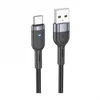 Дата-кабель Hoco U117 USB-Type-C (интеллектуальное отключение) 1.2 м, черный