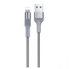 Дата-кабель Borofone BX21 USB-Lightning, 1 м, серый