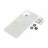 Задняя крышка для Apple iPhone 12 Pro Max (в сборе со стеклом камеры) серебро, AAA
