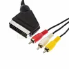 Аудио-видео кабель Perfeo S8101 3RCA-SCART (21 pin) 2 м, черный