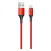 Дата-кабель Borofone BX54 USB-Lightning, 1 м, красный