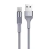 Дата-кабель Borofone BX21 USB-MicroUSB, 1 м, серый