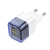 Сетевое зарядное устройство (СЗУ) Hoco C125A QC 3.0 (Type-C PD) 3 А, синий с белым