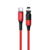 Дата-кабель Hoco U100 Type-C-Lightning (PD 20 Вт) 1.2 м, красный
