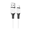 Дата-кабель Borofone BX79 Silicone USB-Lightning, 1 м, белый