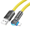 Дата-кабель Hoco U118 Triumph USB-Lightning, 1.2 м, желтый