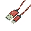 Дата-кабель J08 USB-Lightning, 1 м, красный