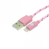 Дата-кабель USB-Lightning, 1.2 м, розовый