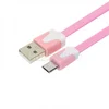 Дата-кабель М1 USB-MicroUSB, 1 м, розовый