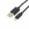 Дата-кабель USB-Lightning, 1 м, черный, AA