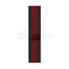 Ремешок для Apple Watch 42/44/45/49 мм Milanese Loop (металл) черный с красным
