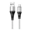 Дата-кабель Hoco X50 USB-Lightning, 1 м, серый