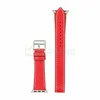 Ремешок для Apple Watch 42/44/45/49 мм (кожа) (тип 2) красный