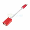 Кабель OTG USB-Lightning, 0.15 м, красный, Длина: 0.15 м