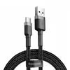 Дата-кабель Baseus Cafule Series USB-Type-C (плетеный шнур / 2 А) 2 м, черный