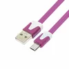 Дата-кабель М1 USB-MicroUSB, 1 м, сиреневый