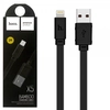 Кабель USB - Lightning (для Apple iPhone) Hoco X5 (плоский) Черный