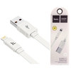 Кабель USB - Lightning (для Apple iPhone) Hoco X5 (плоский) Белый