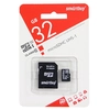 Карта памяти MicroSDHC 32GB Class 10 Smart Buy UHS-I + SD адаптер