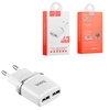 Сетевое зарядное устройство USB Hoco C12 (2A, 2 порта) Белый