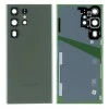 Задняя крышка для Samsung S23 Ultra/ SM-S918 (со стеклом камеры) (LOGO) (зеленый)