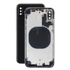 Корпус для iPhone X (сим-лоток/ кнопки) (HC) (черный)