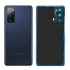 Задняя крышка для Samsung S20 FE/ SM-G780 (со стеклом камеры) (LOGO) (темно-синий)