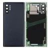 Задняя крышка для Samsung Note 10 Plus/ SM-N975 (со стеклом камеры) (LOGO) (черный)