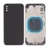 Корпус для iPhone XS (сим-лоток/ кнопки) (HC) (черный)