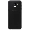 Задняя крышка для Samsung J6 2018/ SM-J600 (со стеклом камеры) (LOGO) (черный)